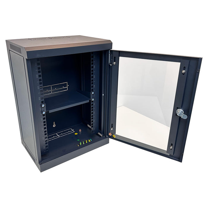 10'' 9RU 250mm Pre-assembled Wall-Mount Data Cabinet