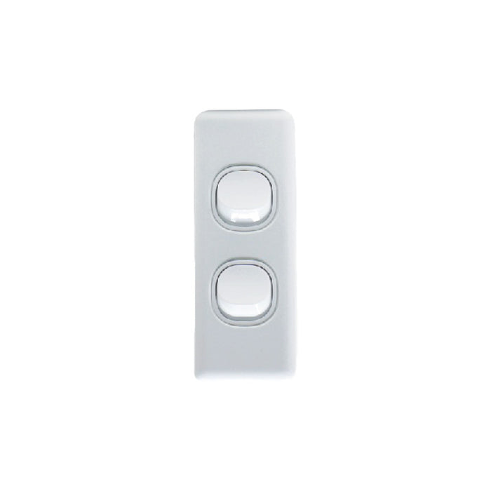 2-Gang Architrave Light Switch