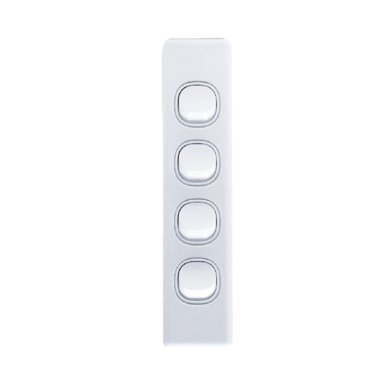 4-Gang Vertical Architrave Light Switch