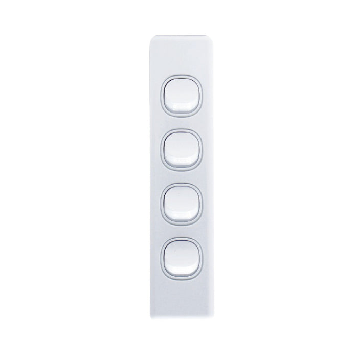 4-Gang Vertical Architrave Light Switch