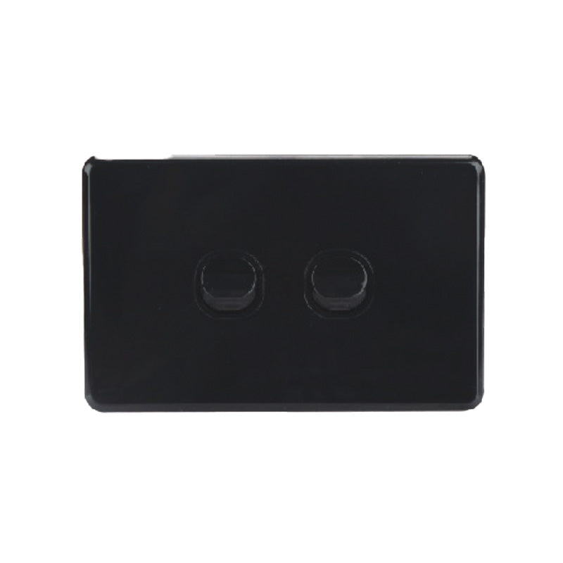 2-Gang Horizontal Light Switch