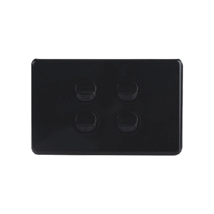 4-Gang Power Outlet with Integrated Switch