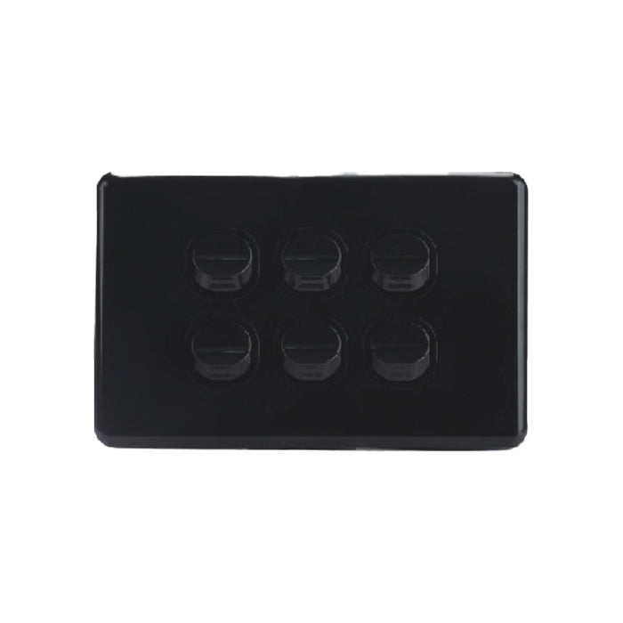 6-Gang Horizontal Light Switch