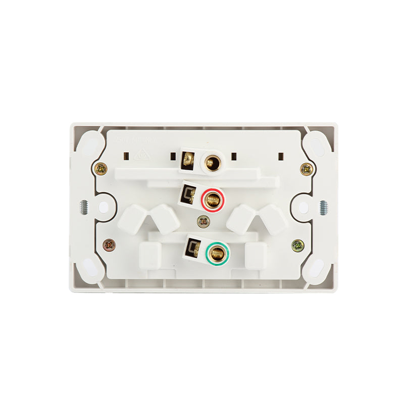 2-Gang Double-Door Power Outlet
