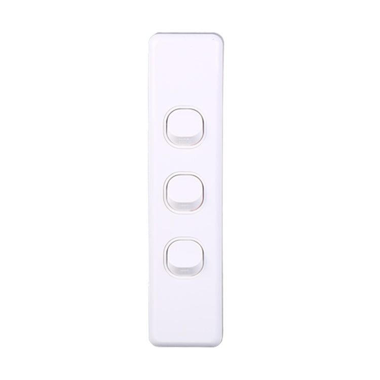 3-Gang Vertical Architrave Light Switch