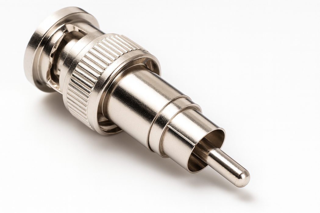 BNC Plug to RCA Plug Connector