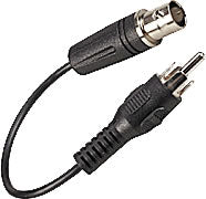RCA Plug to BNC Jack 6" Adapter Cable