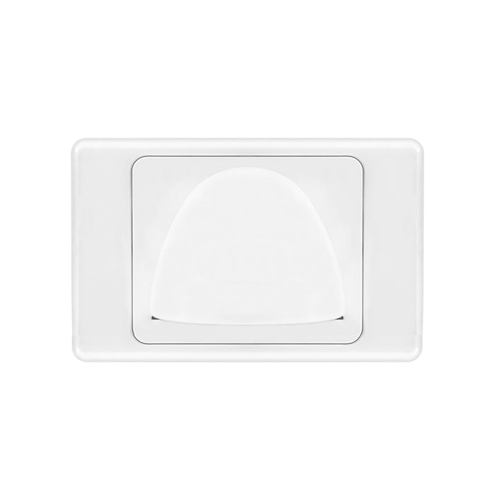 Low-Profile Bull Nose Brush Wall Plate