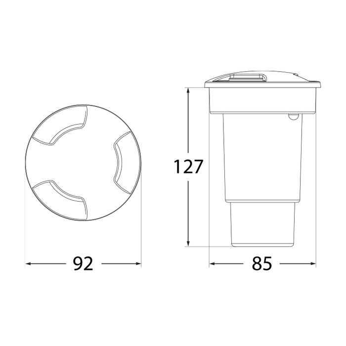 Ceci 6W In-Ground LED Lamp (Black)