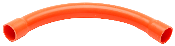 63mm Orange Heavy-Duty 90° Sweep Bend