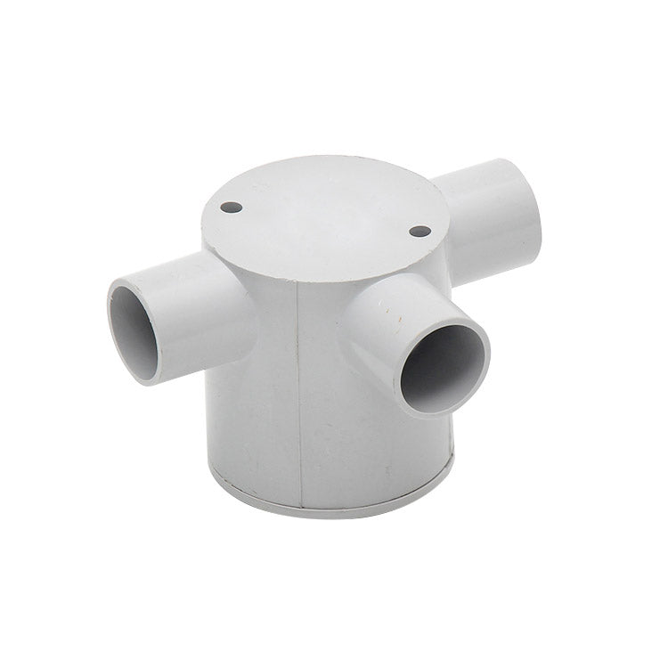20mm Grey 3-way Deep Junction Box