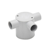 25mm Grey 3-way Deep Junction Box