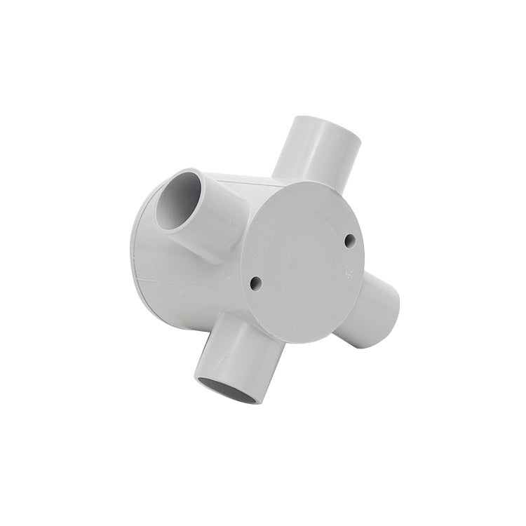 20mm Grey 4-way Deep Junction Box