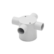 20mm Grey 4-way Deep Junction Box