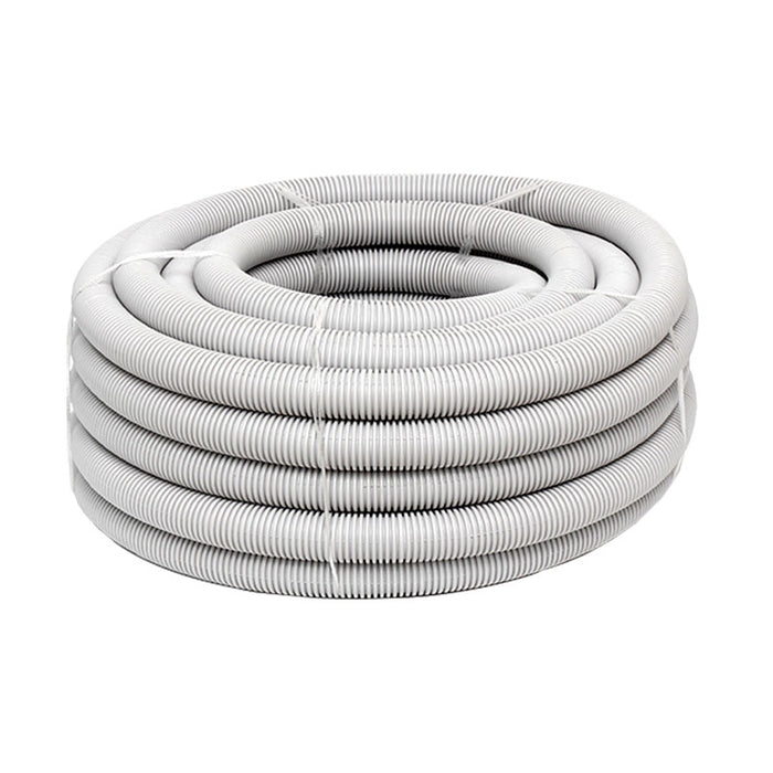 50mm Grey Medium-Duty Corrugated Conduit - 25m Roll