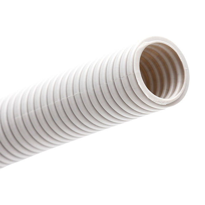 50mm Grey Medium-Duty Corrugated Conduit - 25m Roll