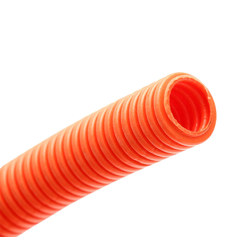 40mm Orange Heavy-Duty Corrugated Conduit - 25m Roll