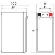 12VDC 7Ah Sealed Lead Acid Battery