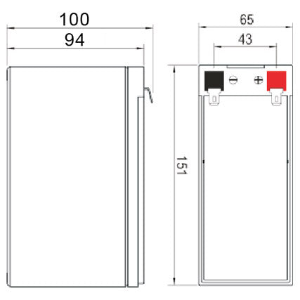 12VDC 7Ah Sealed Lead Acid Battery