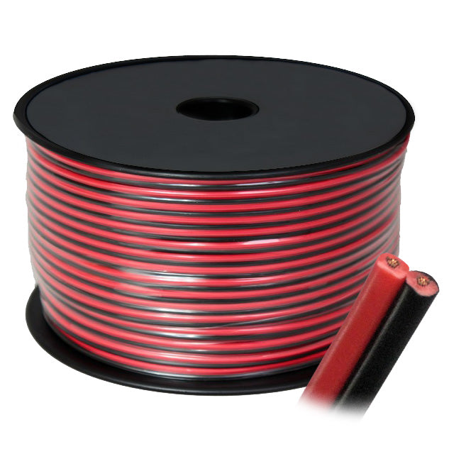 100m Figure 8 Cable - Red & Black (48/0.20mm, 1.50mm²)