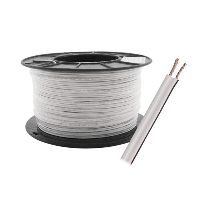 100m Figure 8 Cable - White (24/0.20mm, 0.75mm²)
