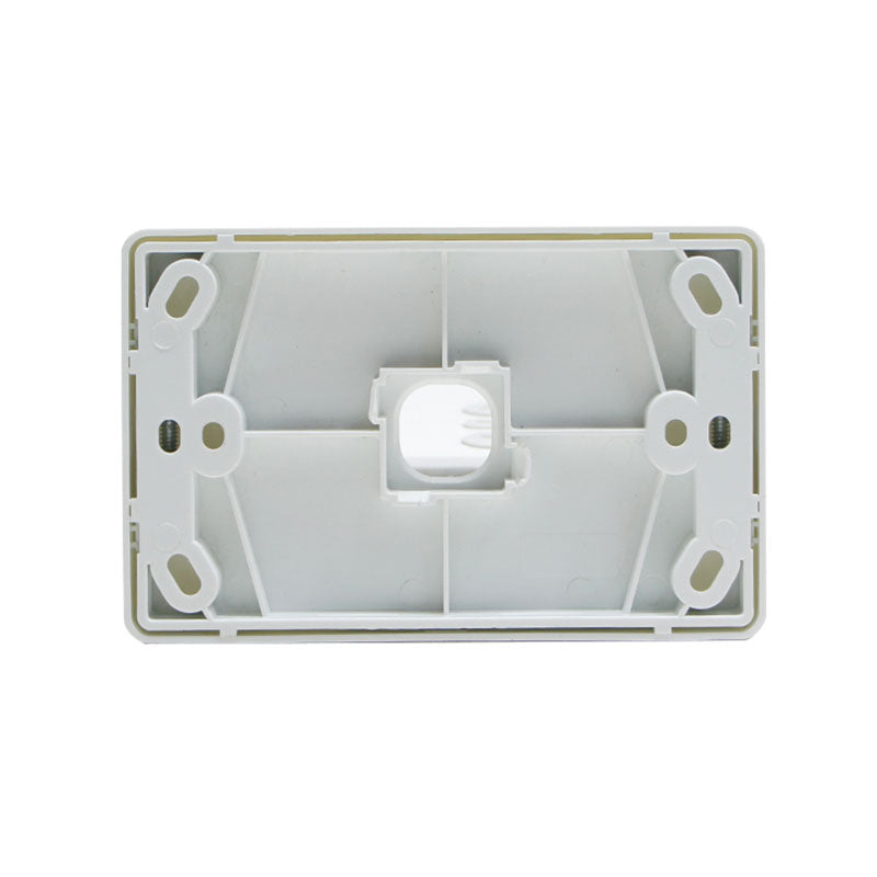 Grid Plate 1 Gang - White