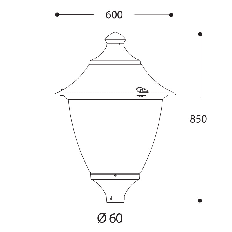 Gino 60W Classic LED Lamp (Black)