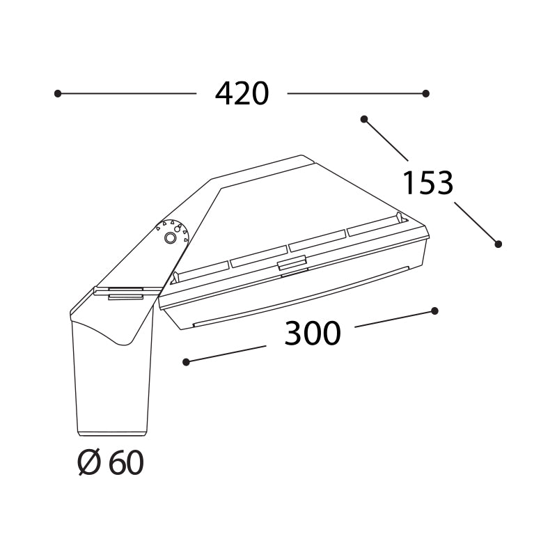 Giorgio 40W LED Floodlight (Grey)