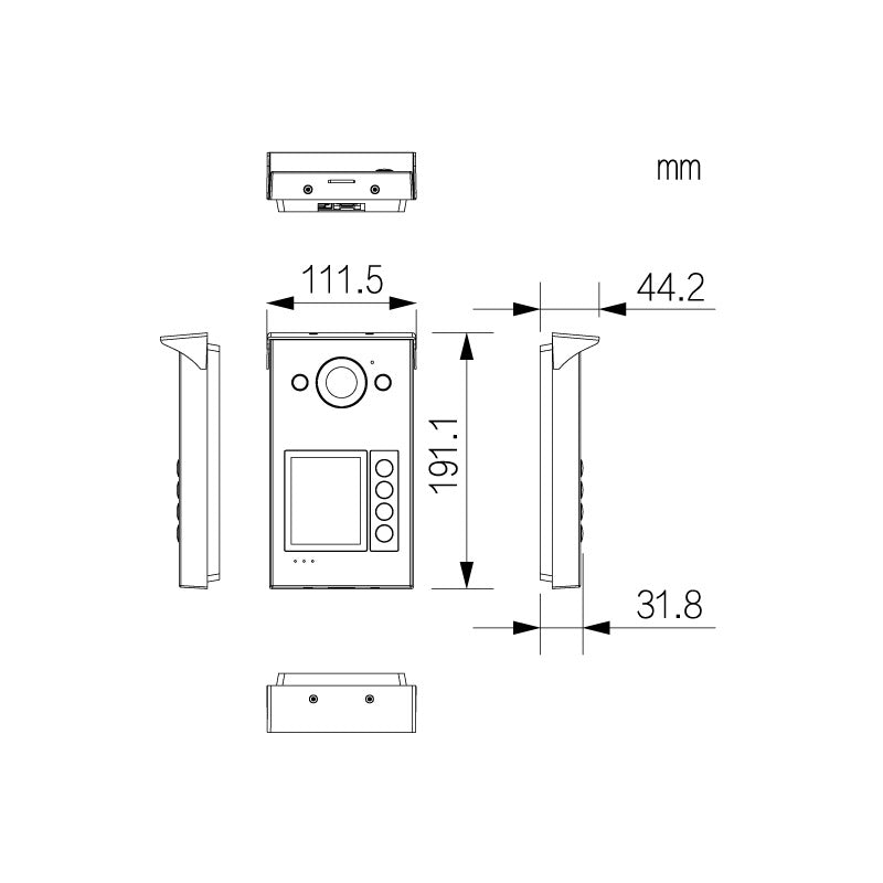 Residential 4-Button IP Intercom Door Station
