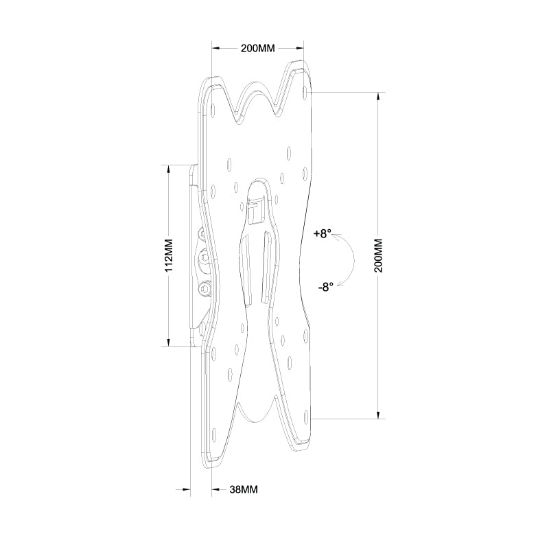 17"-42" Flashview LCD Tilt Adjustable Wall Mount Monitor Bracket