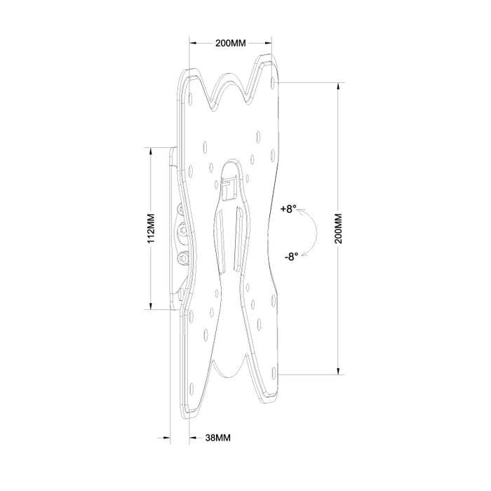 17"-42" Flashview LCD Tilt Adjustable Wall Mount Monitor Bracket