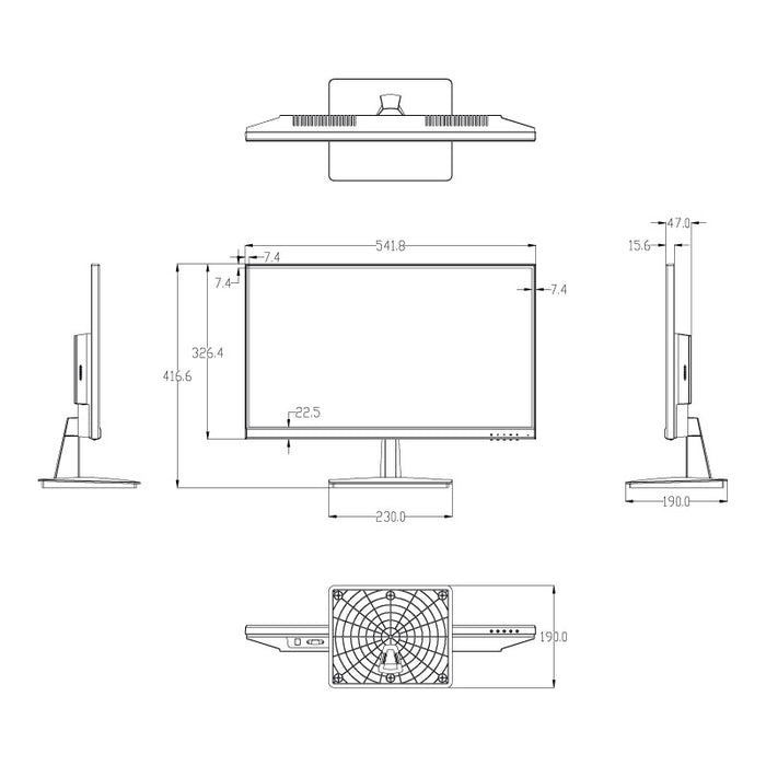 24" Flashview 1080p LED LCD Surveillance Monitor (VA)