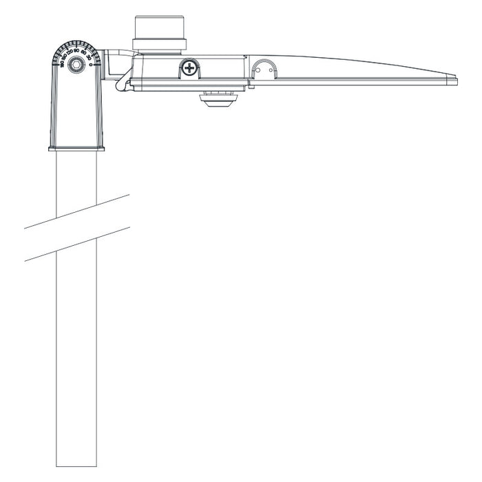 Professional 150W LED Street & Area Light with Photocell