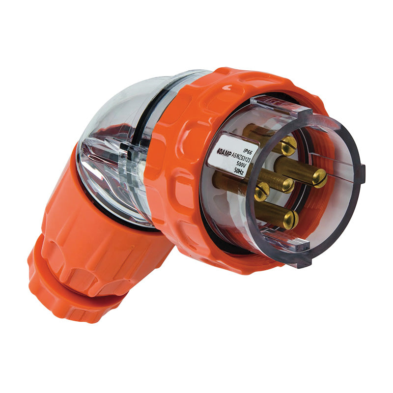 5-Pin Round Angled Industrial Plug