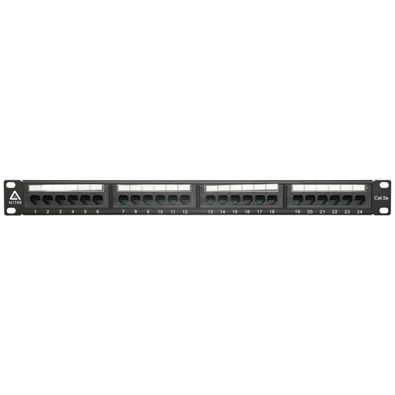 1U 24-Port CAT5e Patch Panel