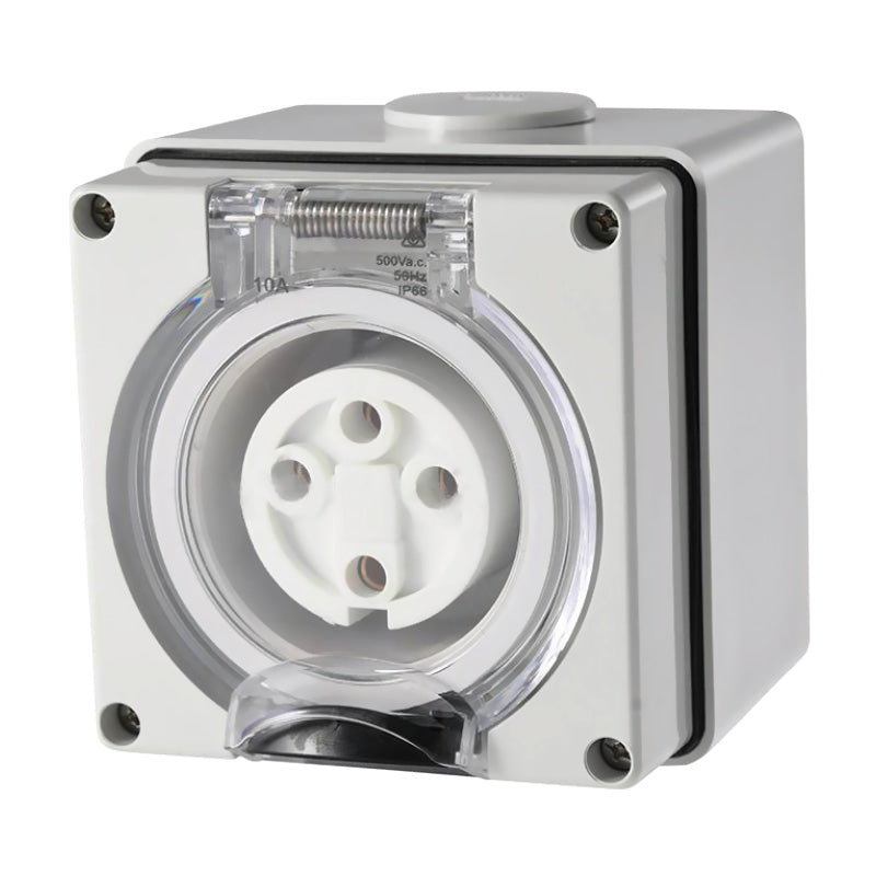 4-Pin Round Industrial Socket