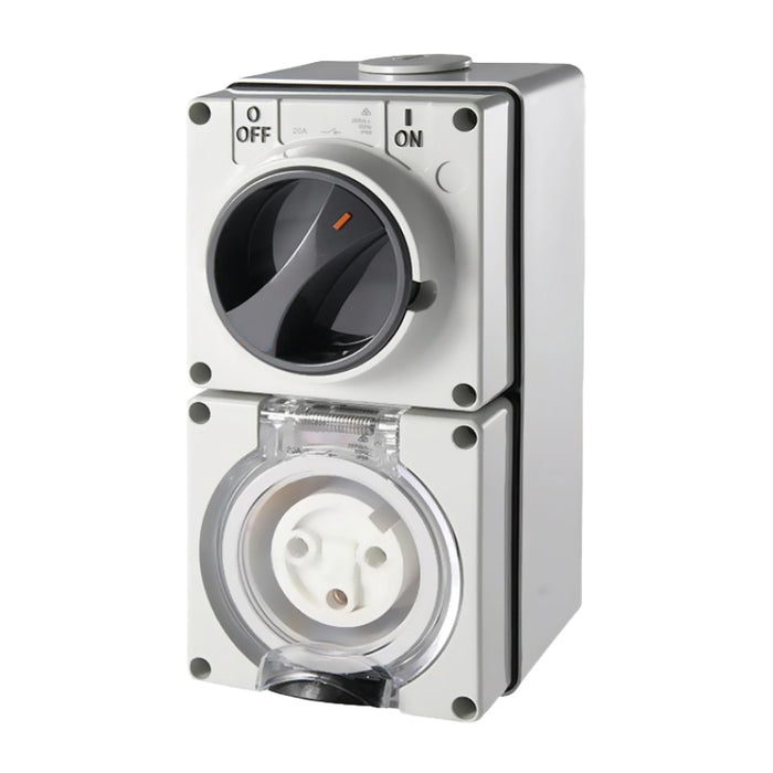 3-Pin Round Industrial Switch & Socket