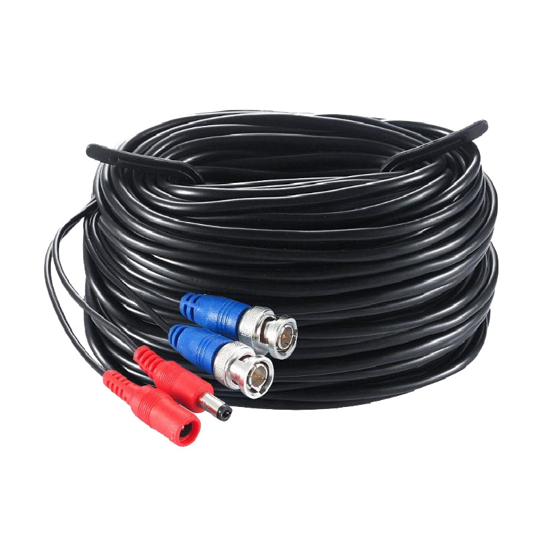 30m pre-terminated combined power and 4K BNC video lead for commercial lighting applications