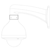 Ceiling wall mount adapter VSBKTA110 product diagram for PTZ cameras