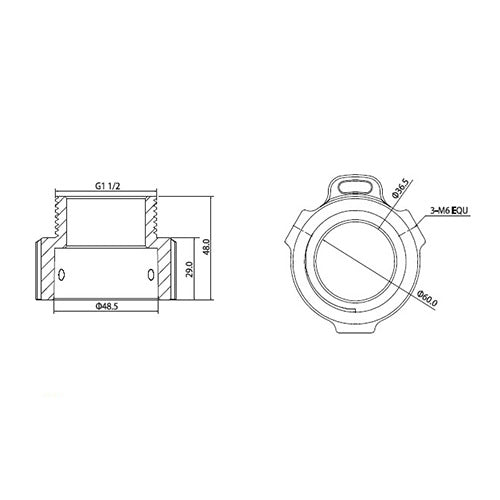 Ceiling/Wall Mount Adapter for PTZ Cameras