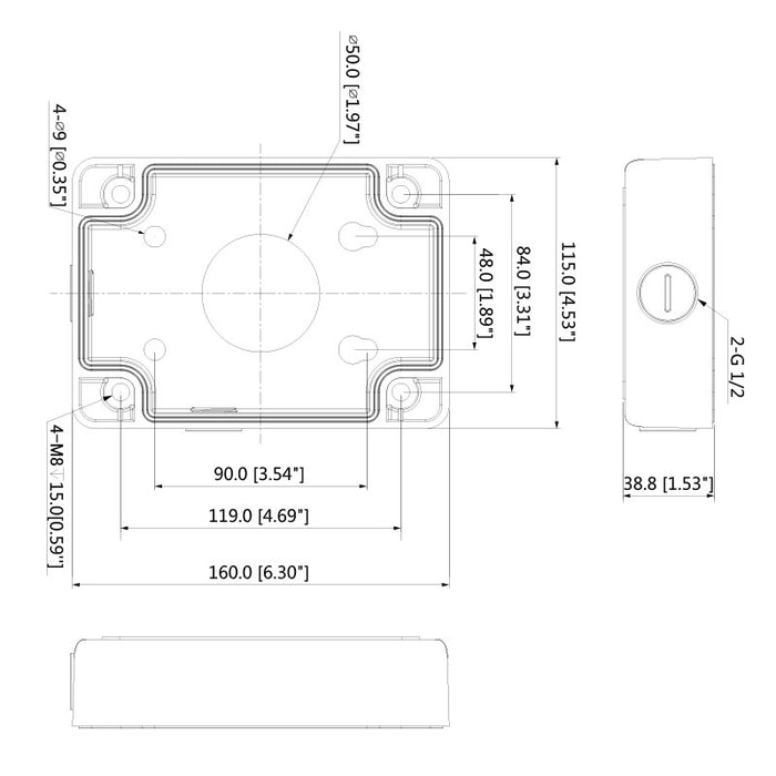 Adapter/Junction Box (Silver)