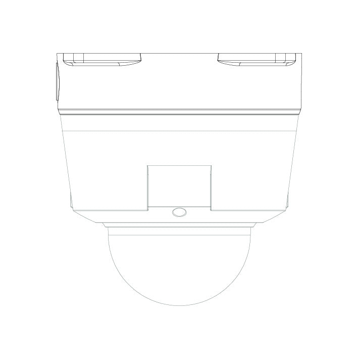 Rhino VSBKTA132 aluminium adapter junction box application for surveillance cameras, cropped