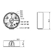Rhino VSBKTA135 adapter junction box diagram for surveillance cameras on bluee.au