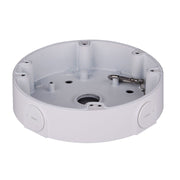 Rhino VSBKTA138-2 adapter junction box for surveillance cameras, white, top view