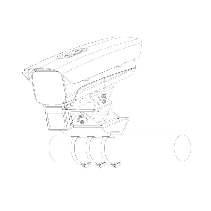 Triple Clamp Pole Mount Camera Bracket (Silver)