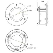 Rhino recessed ceiling mount bracket VSBKTB200C small thumbnail image