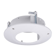 Rhino VSBKTB201C recessed ceiling mount bracket for security cameras, white finish