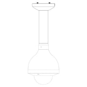 Rhino VSBKTB300C ceiling mount camera bracket application example on white background