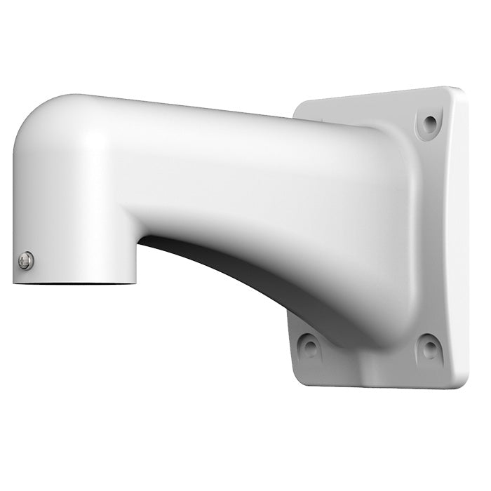 Rhino PTZ right angle wall mount camera bracket in white aluminum