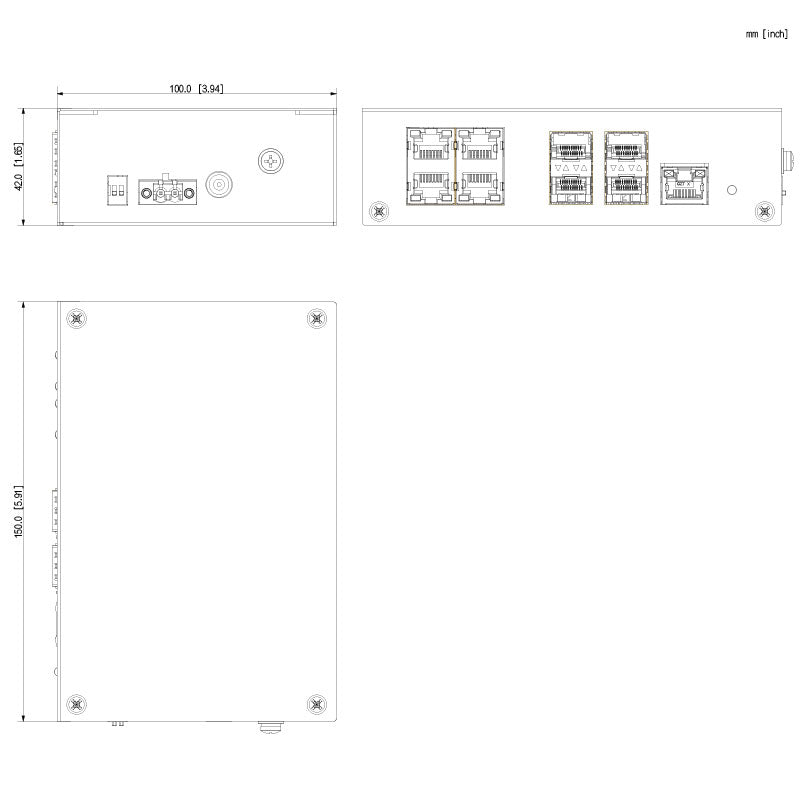 9-Port Gigabit Unmanaged Switch with PoE & Fiber Uplinks